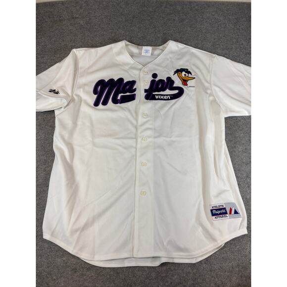 Majestic Other - VINTAGE Majestic Major Woody Baseball Jersey Mens 2X White Athleisure Sports